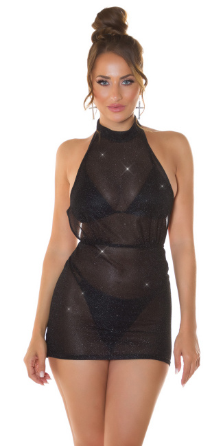 Glitter Dress / Cover-Up Black